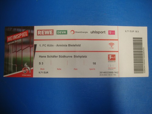 Ticket fc köln - ticket, 1.