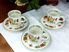 Villeroy & Boch "Summerday" 3 x Kaffeetasse + Untertasse V&B Vitro Porzellan N.1