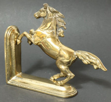 Messing Bronze ? Pferde Figur Buchstütze Pferdefigur 19cm  Messingpferd horse