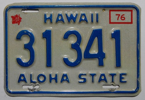 Usa nummernschild aus hawaii - nummernschild,