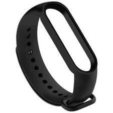 Ersatzsilikonband Ersatzarmband Ausziehbarer fur Xiaomi Mi Band 5 6 Schwarz
