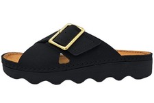 Rohde Leder Pantolette Schwarz