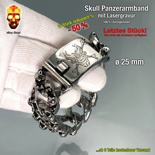 25 mm Lasergravur Skull
