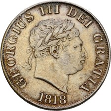 Großbritannien 1/2 Crown 1818
