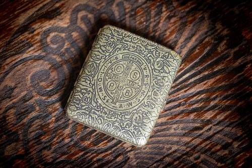 Zigarettenetui metall vintage - zigarettenetui,