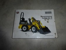 Original Betriebsanleitung zum Wacker Neuson Radlader WL 18