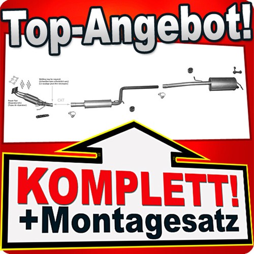 Auspuff für caddy iii maxi - für,