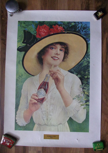 Altes coca cola - coca-cola, werbe-plakat