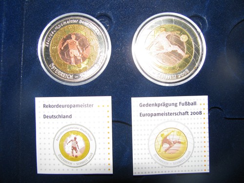 Gedenkmünzen fussball 2008 - gedenkmünzen,