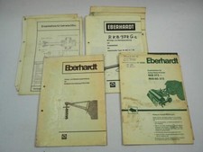 Eberhardt EBO430 W220 RKB372 Geräte Betriebsanleitung Montage Ersatzteilliste