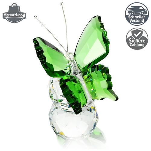 Kristall schmetterling grün - kristall-schmetterling,