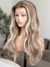 Blond echthaar perücke - echthaar, |