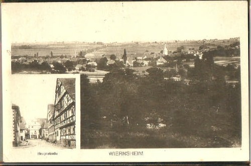Wiernsheim hauptstrasse 1931 - wiernsheim, x