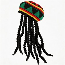 Strickmütze mit Rasta