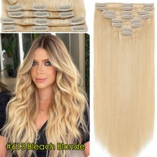 100% Echthaar Clip in Haar