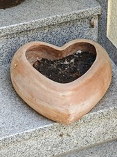 Pflanzgefäß Ton Herz Ca. 33 Cm Dekoherz Shabby Landhaus