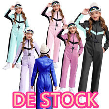 DE!Kinder Mädchen Jacken Outdoor Overalls Neuer Stil Schneeanzüge Kapuze Anzüge