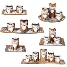 Teelichthalter mit Tablett