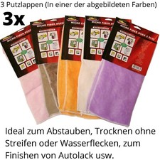 Poliertuch Putzlappen Reinigungslappen Auto Tuch Putz Lappen Putztuch 3 Stück