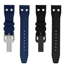 Herren Silikon Armband passend für IWC Pilot Flying Little Prince Mark18 Spit...