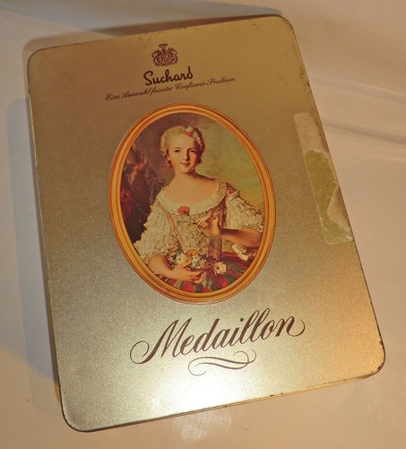 Blechdose suchard medaillon - blechdose,
