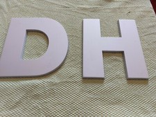Aluminium Buchstaben D und H