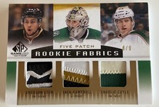 NHL Card-Etem/Campbell/Coyle/Bennett/Schroeder-Five Patch 8/9-SPGU 2013-14