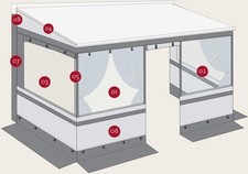 Fiamma Privacy Room Light/CS Light Frontpanel, F45/F80s/F35/Caravanstore, 100cm