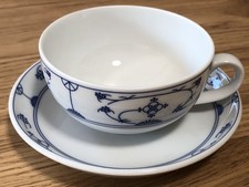 KAHLA "Saks indisch Blau" Teetasse m. Untertasse - Top Zustand!