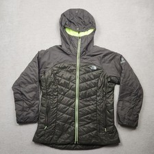 North Face Summit Jacke Damen Daunenjacke Gr. M Grün Outdoor Wind Kapuze Winter