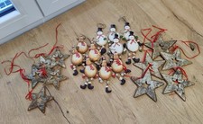 Konvolut Weihnachtsdeko Baumbehang Weihnachten Deko geklöppelte Sterne...