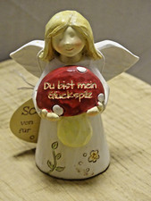 Gilde Schutzengel Engel mit Spruch Du bist mein Glückspilz Weihnachten ca. 9cm