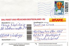 Bund Briefmarke, Briefe nach