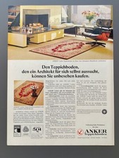 Anker Teppichboden Eames Lounge Chair retro 60s 1969 Vintage Ad Werbung Reklame