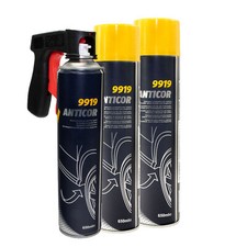 Unterbodenschutz 3 X 650 ml Unterboden Schutz Spray MANNOL mit Pistolengriff