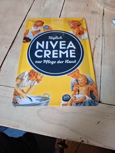 Retro blechschild nivea - nivea, creme