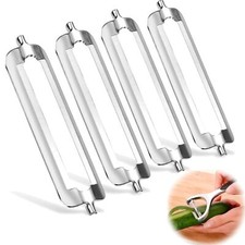 4 Stück Sparschäler Tupper,Turbo Schäler,Ersatzklingen Für Spargelschäler Tupper
