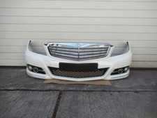 MERCEDES C-KLASSE (W204) Stoßstange vorne + Kühlergrill  weiß Calcitweiß 9650