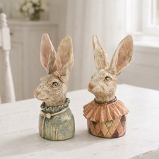Hasenbüste Osterhasen Vintage