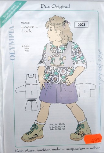 Olympia schnittmuster lagen - ",