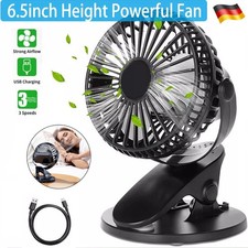 Pflanzen Grow Clip-Ventilator Ø15cm mit 3 Stufen Umluftventilator Growbox USB DE