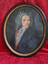 antikes Gemälde , Portrait eines Adligen , Öl auf Leinwand