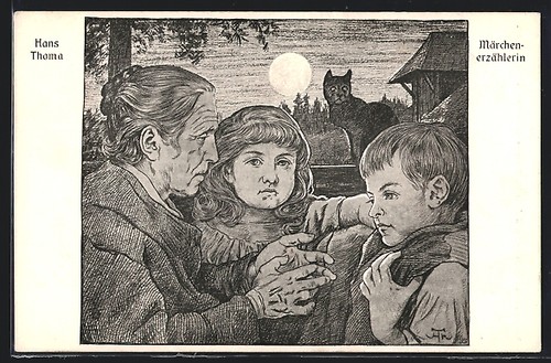 Künstler hans thoma - künstler-ak,