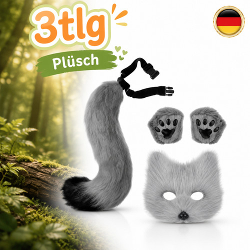 Fuchs maske fuchsschwanz - fuchs,