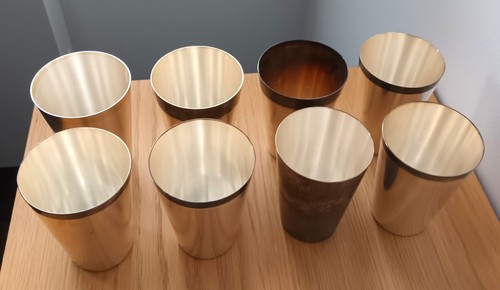 Versilberte becher von - versilberte,