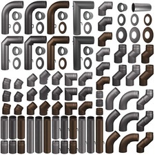 Kaminrohr Ofenrohr Rauchrohr Abgasrohr Rohrset 120 130 150 160 180 200 250