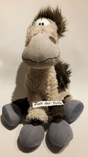 DIDDL DEPECHE Pferd GALUPY Stofftier Stoffpferd ca. 35 cm Granulat beige braun