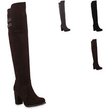 Damen Stiefel Overknees