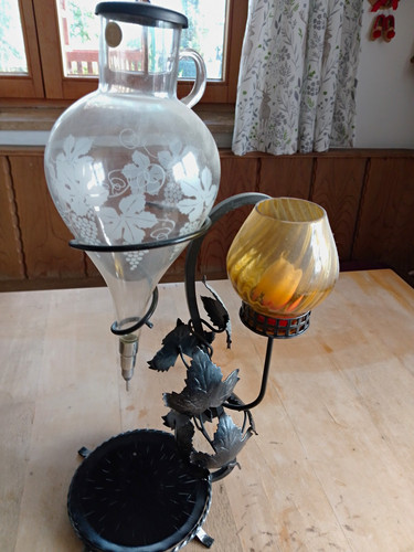 Tischlampe aus glas - aus, &