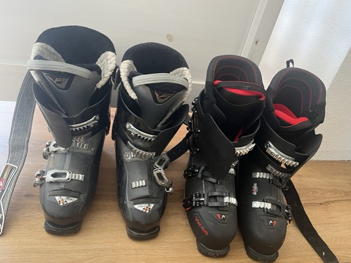 Paar skischuhe - paar, –